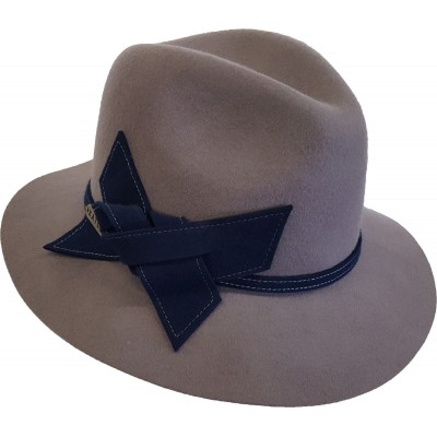 's Fall Winter Hats 100% Wool Felt Floppy Fedora Wide Brim Casual Hat Grey  eb-51193468